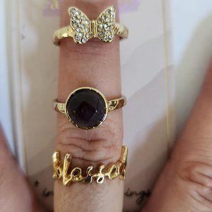 infinite blessings +  SEMI PRECIOUSONE RING SET